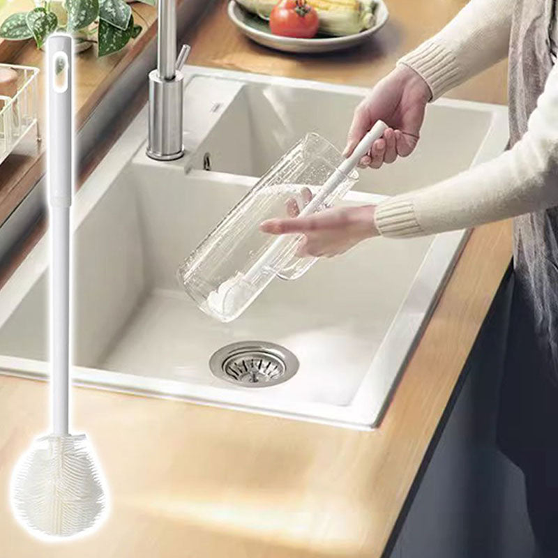 Scrub Deep Cups Instantly! No-Strain 3-in-1 Long-Handle Brush