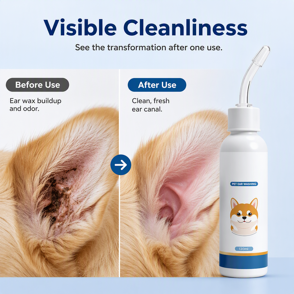 🐶 🐱Ear cleaner | Relieves itching in dogs & cats
