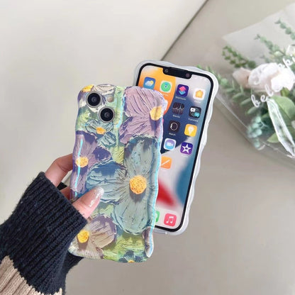 Colorful Oil Painting Exquisite Phone Case For iPhone