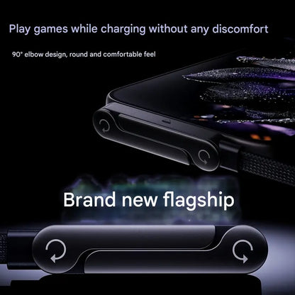 ⚡Invisible Holder Charger Cable with Stand – Hidden Bracket Design, Fast Charging Support, Tangle-Free & Durable 📱