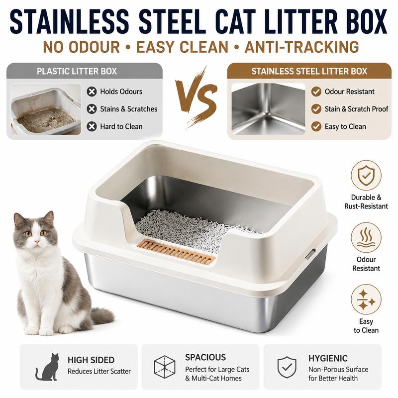 😺 LIMITED TIME 50% OFF! 💩 The Litter Box That Ends Messy Floors & Bad Odors – Perfect for Multi-Cat Homes 🛡️