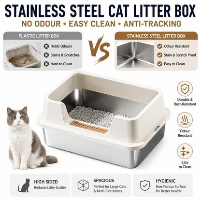 😺 LIMITED TIME 50% OFF! 💩 The Litter Box That Ends Messy Floors & Bad Odors – Perfect for Multi-Cat Homes 🛡️