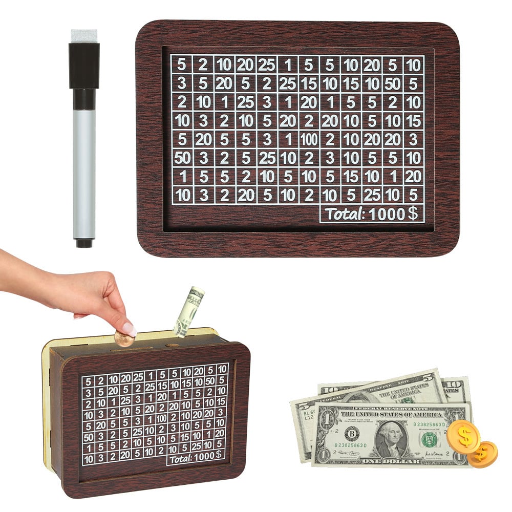 Wallet Fattening Program——Cash Vault Wooden Savings Box