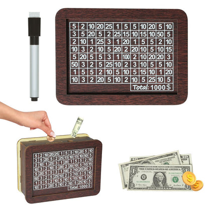Wallet Fattening Program——Cash Vault Wooden Savings Box