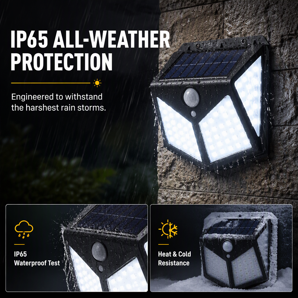 🏠🛡️ IP65 Waterproof & Motion-Activated — Perfect for Gardens, Walls & Pathways 💪