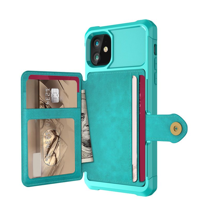 Shockproof Wallet Case with Card Holder