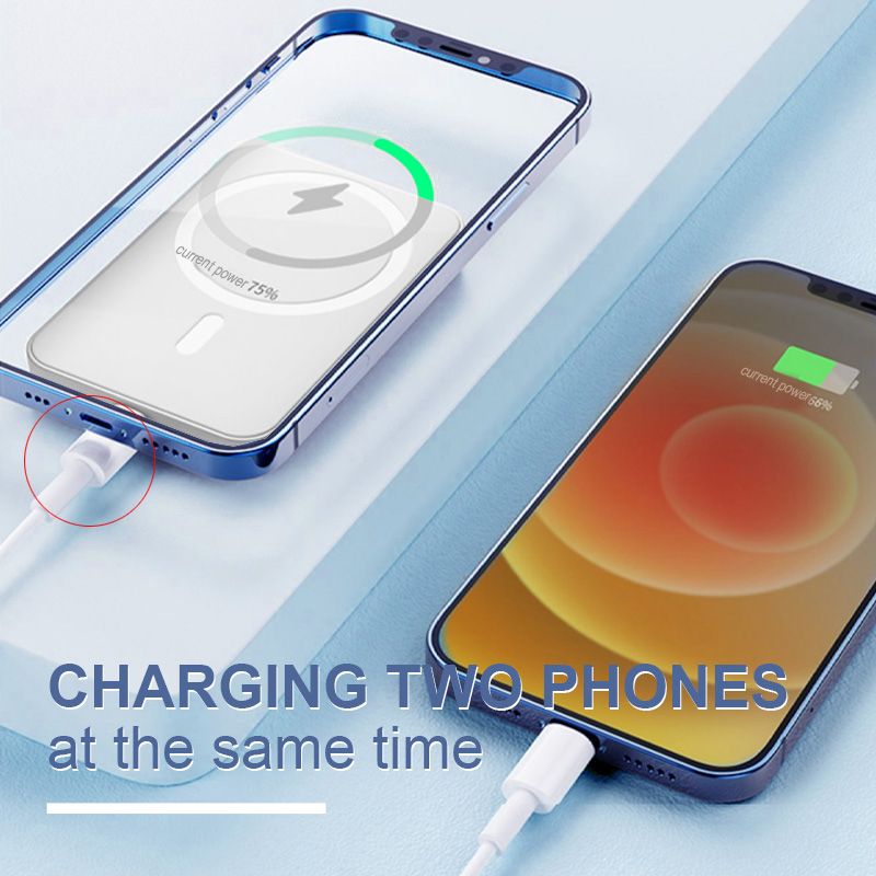 📢📢50%  OFF !! ⏰15W Fast Charge Portable Wireless Magnetic Power Bank