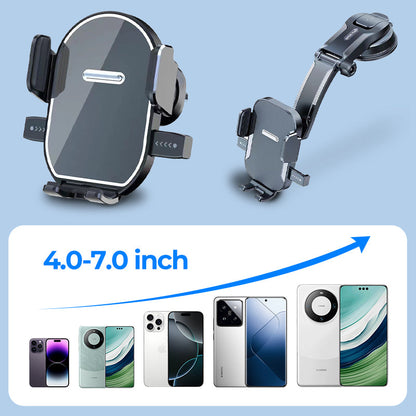 🚗50% OFF NOW! Multifunctional Suction Cup Car Phone Holder, 360° Rotatable Dashboard Windshield Car Phone Mount, Strong Sticky Suction Cell Phone Holder for All Mobile Phones