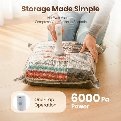 Travel Vacuum Storage Bags with Portable Electric Pump