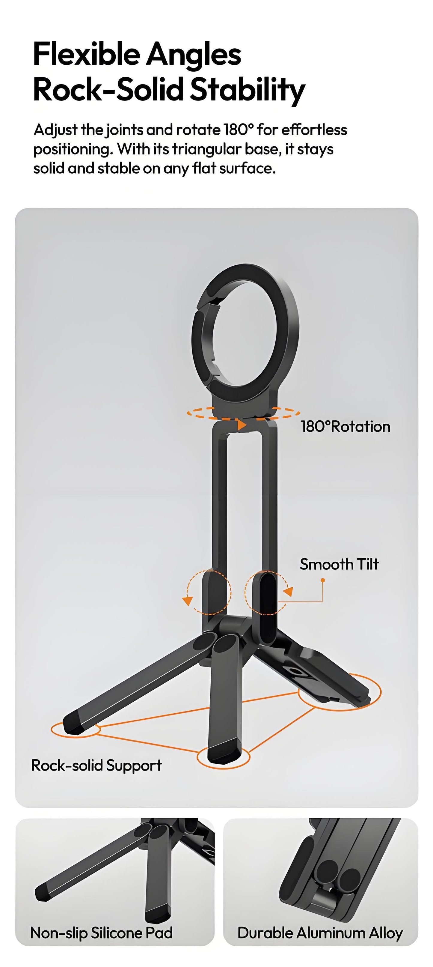 🔥HOT SALE 🔥Strong Magnetic Phone Tripod for iPhone (50% OFF)