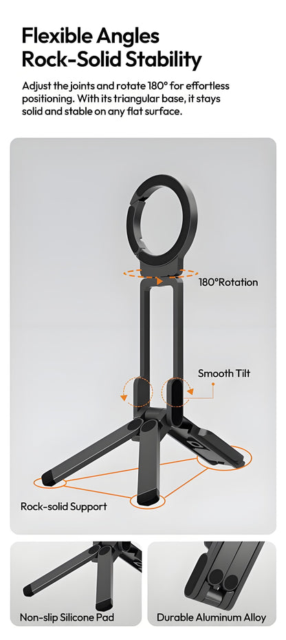 🔥HOT SALE 🔥Strong Magnetic Phone Tripod for iPhone (50% OFF)