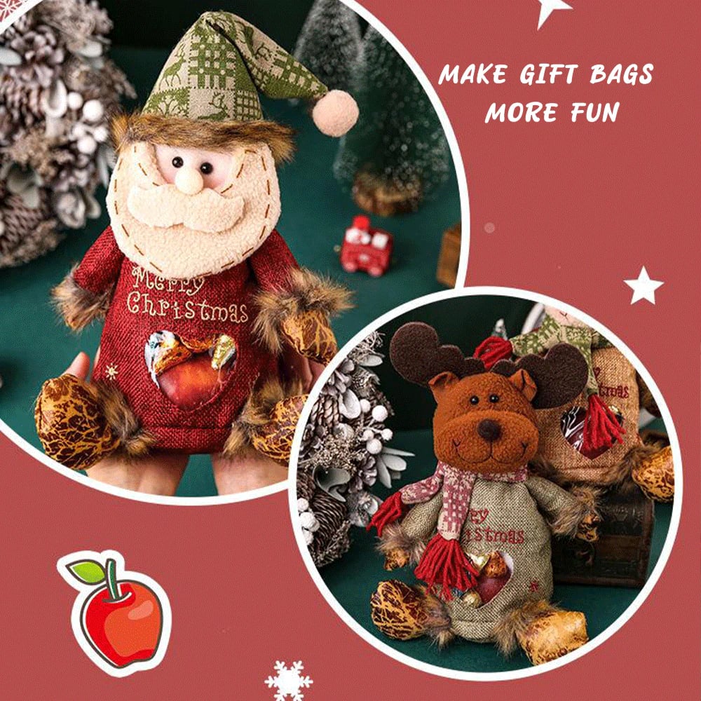 🎄Christmas Sale 50% Off🎉Christmas Gift Bags Zipper Design