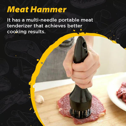 ⏳Time-Limited Special⏰Stainless Steel Meat Tenderizer Needle – 21 Blades, Fast Marinade, Easy Clean 🔪