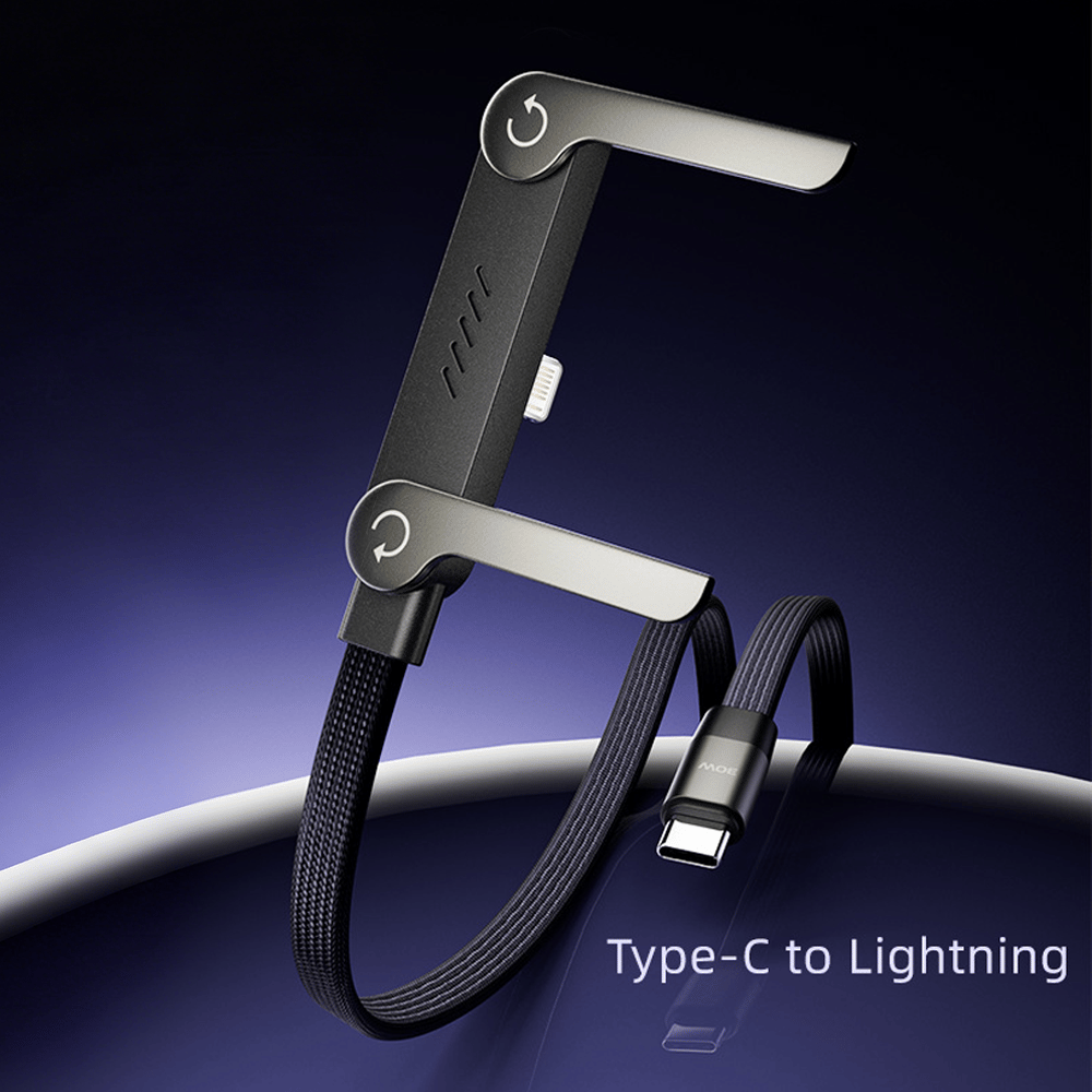 ⚡Invisible Holder Charger Cable with Stand – Hidden Bracket Design, Fast Charging Support, Tangle-Free & Durable 📱