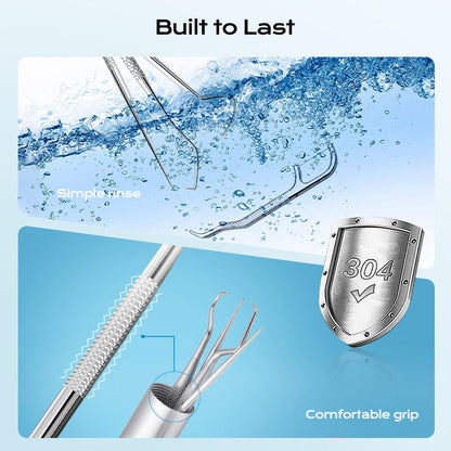 🏆German precision engineering! 0.1mm ultra-fine tip for precise flossing✨