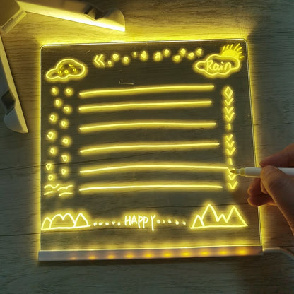 🎨 50% OFF NOW! ✨ LED Note Board – Includes 7 colour pens, bright display & reusable – Perfect for messages, reminders & creative fun 🖍️