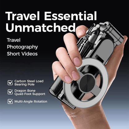 🔥Last Day Sale 49% OFF🌟4-in-1 Multifunctional 360° Rotation Magnetic Selfie Stick