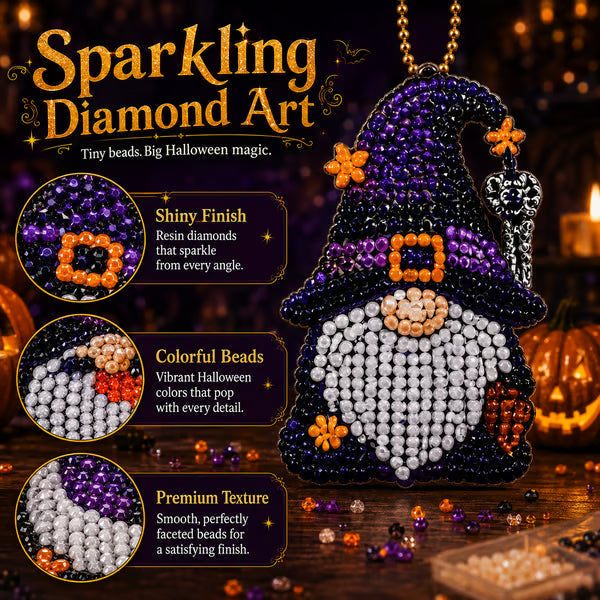 🎉✨ 31 Days of Gnome Surprises Halloween Diamond Painting Advent Calendar