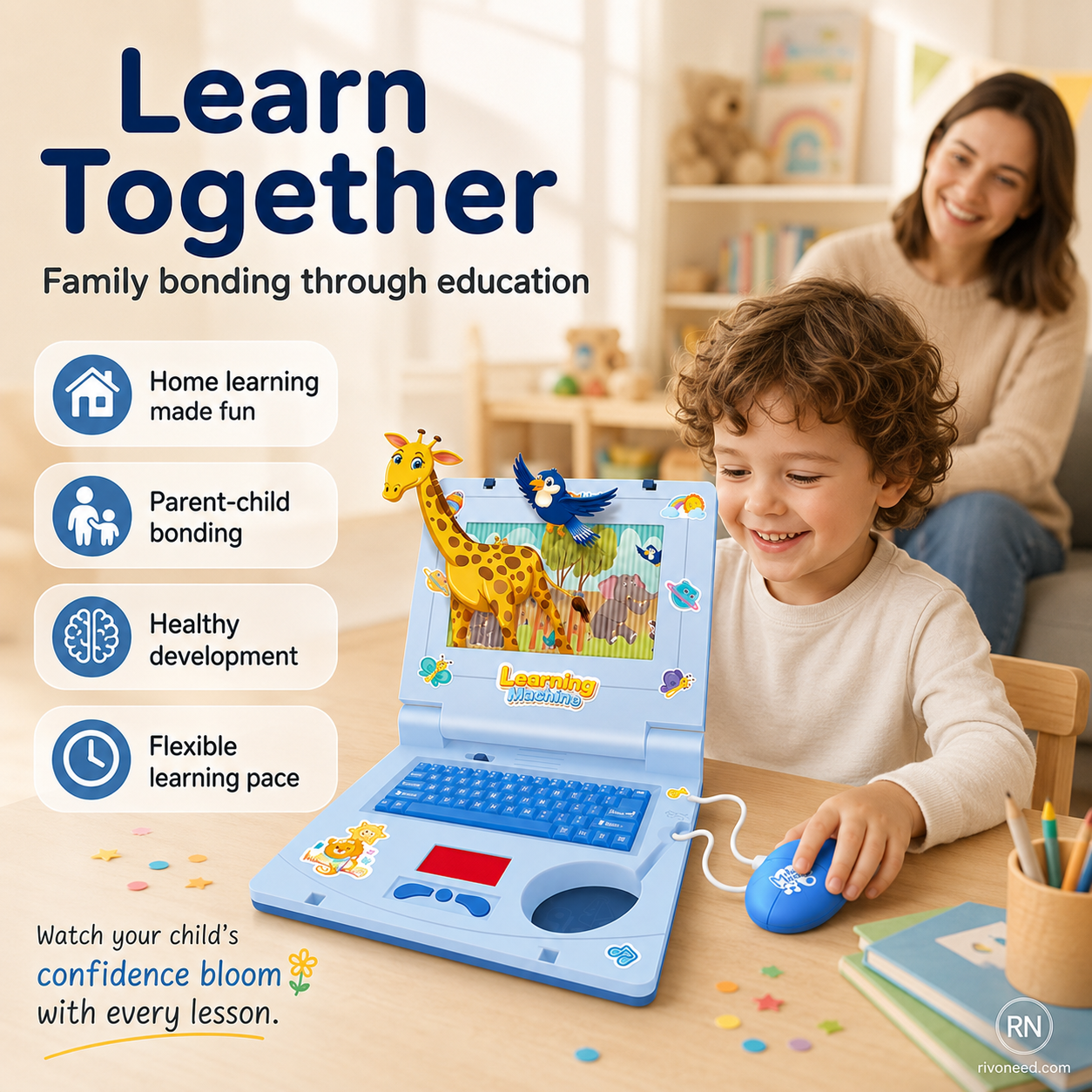 🔥Surprise 50% off！👦Toys that give kids a head start！Bilingual Learning Machine for Infants and Toddlers