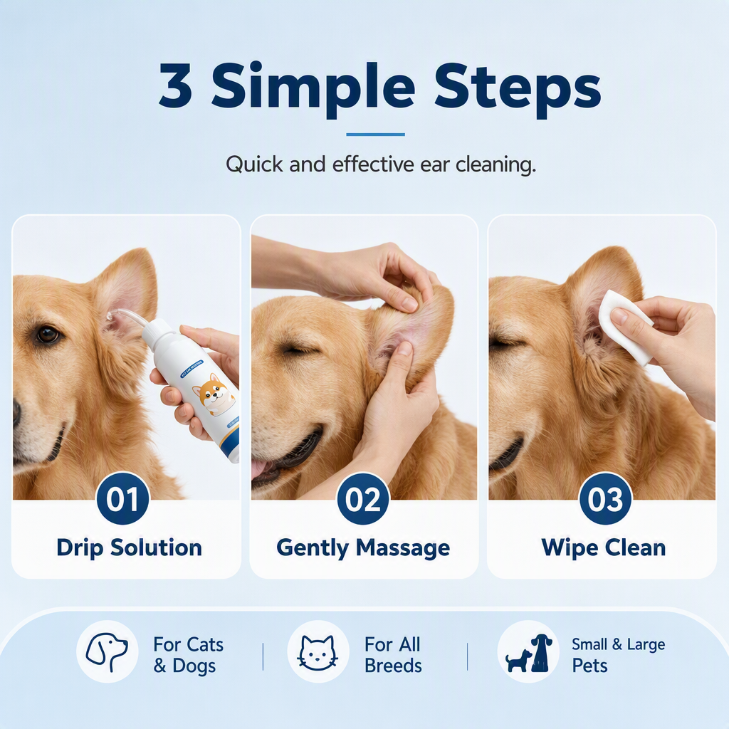🐶 Ear cleaner | Relieves itching in dogs & cats