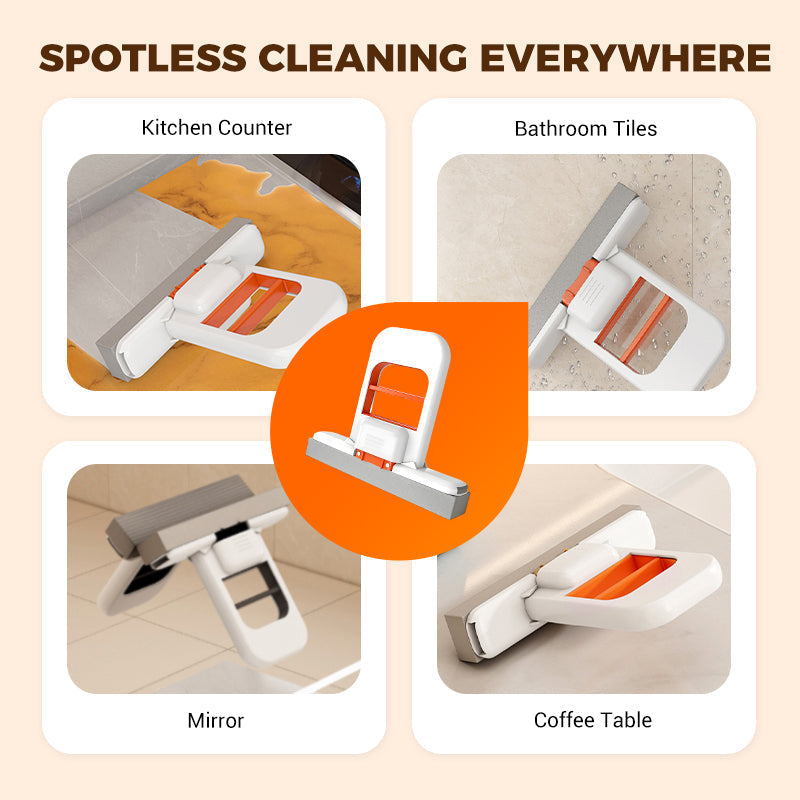🧼 LIMITED-TIME 50% OFF ✨ Foldable Mini Mop — No-Mess Squeeze, Wipes Any Surface