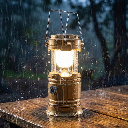 🔥🔥LAST DAY SALE 50% OFF !!📢 ⛺️Solar Camping Lantern- Rechargeable LED Lights, Magnetic Base & Foldable Hanging Hook- Collapsible Lamp Battery Powered ✨