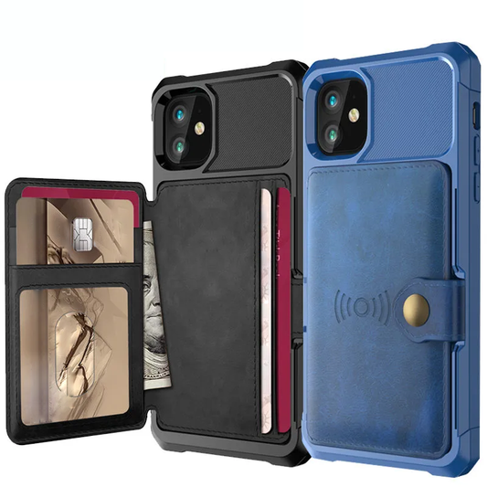 Shockproof Wallet Case with Card Holder