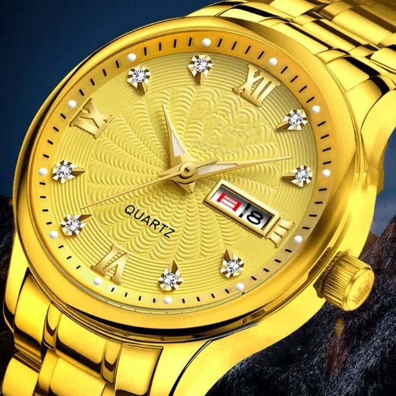 Men's Two-Tone Waterproof Luminous Watch