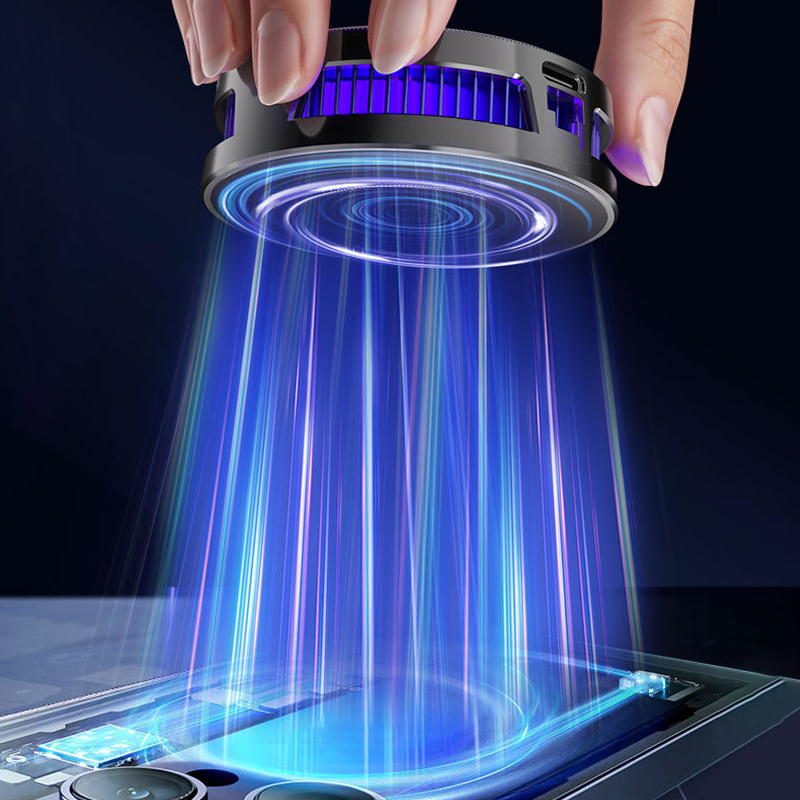 Magnetic Phone Cooling Fan with RGB
