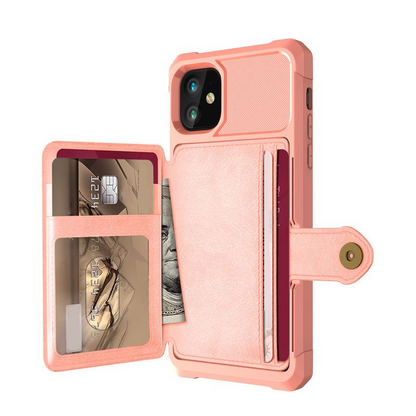 Shockproof Wallet Case with Card Holder