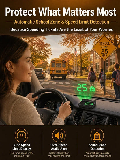 Head-Up Display (HUD) Car GPS Digital Speedometer