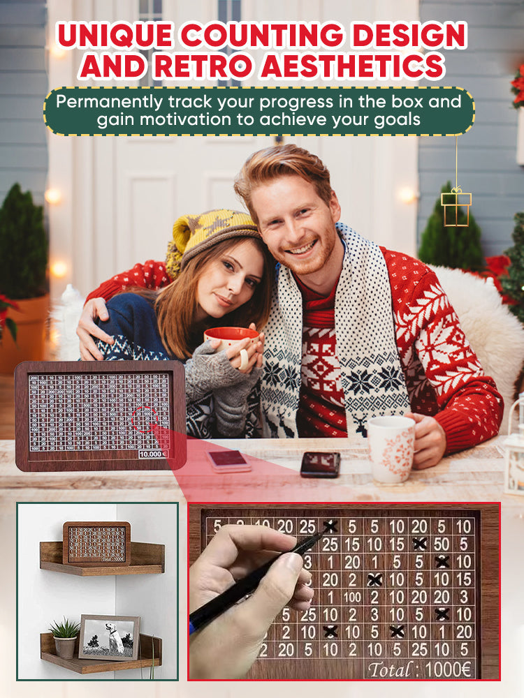 Wallet Fattening Program——Cash Vault Wooden Savings Box