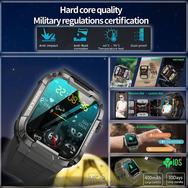 2024 New Perfectionist Military Smartwatch