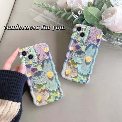 Colorful Oil Painting Exquisite Phone Case For iPhone