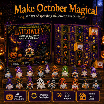 🎉✨ 31 Days of Gnome Surprises Halloween Diamond Painting Advent Calendar