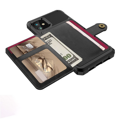 Shockproof Wallet Case with Card Holder