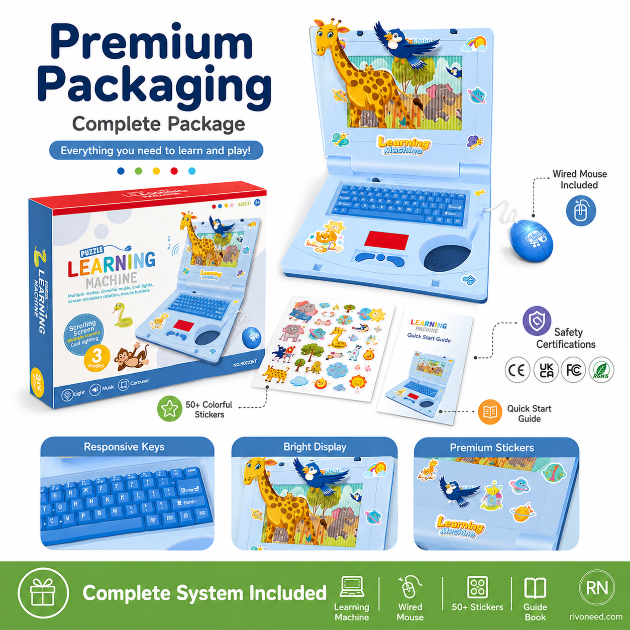 🔥Surprise 50% off！👦Toys that give kids a head start！Bilingual Learning Machine for Infants and Toddlers