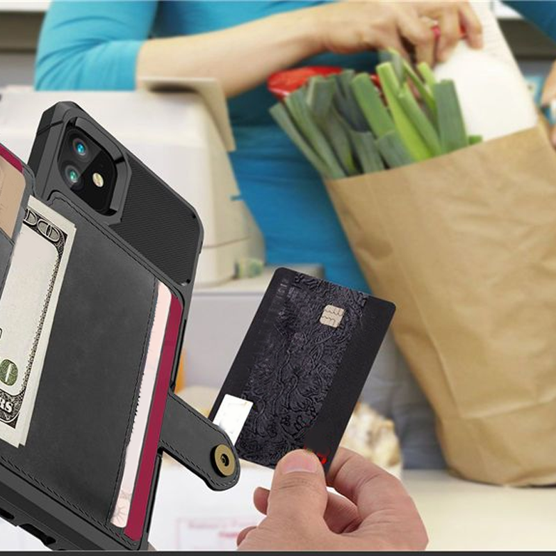 Shockproof Wallet Case with Card Holder