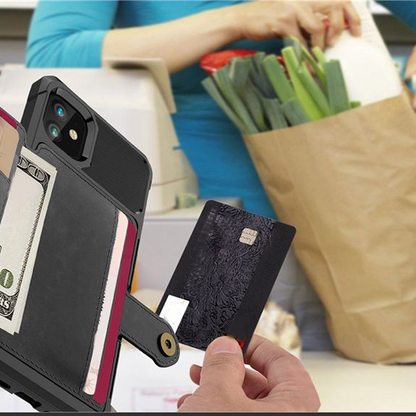Shockproof Wallet Case with Card Holder