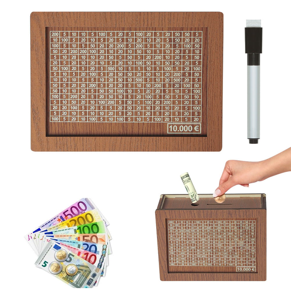 Wallet Fattening Program——Cash Vault Wooden Savings Box