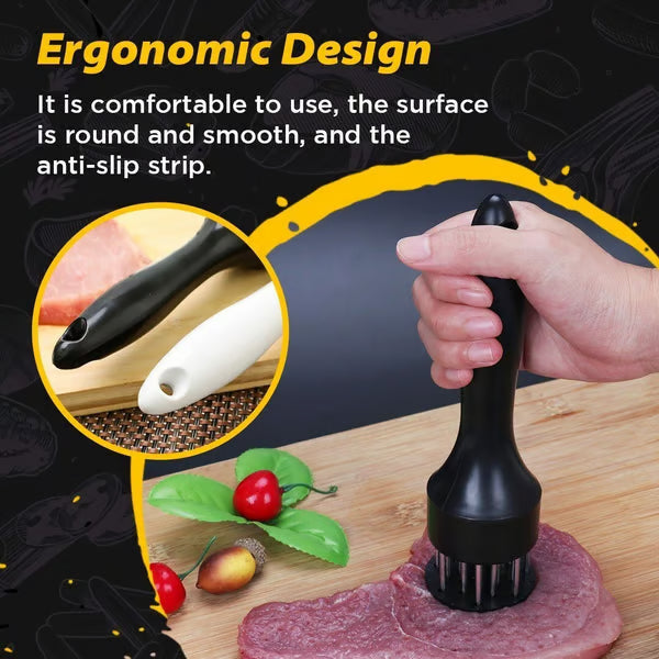 ⏳Time-Limited Special⏰Stainless Steel Meat Tenderizer Needle – 21 Blades, Fast Marinade, Easy Clean 🔪