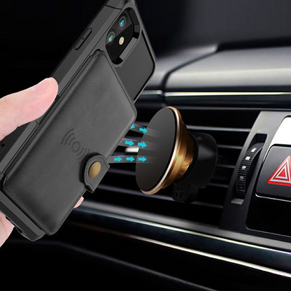 Shockproof Wallet Case with Card Holder