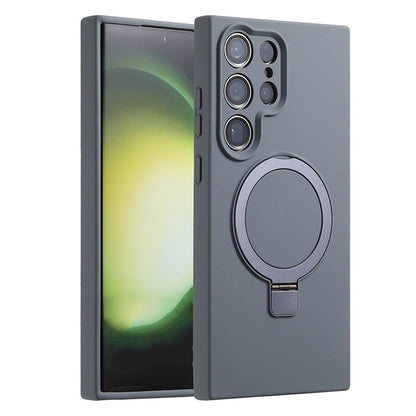 Soft Silicone Magnetic Phone Case with Stand