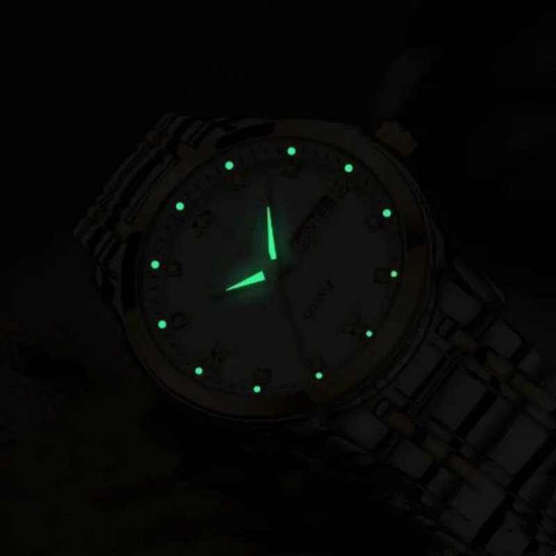 Men's Two-Tone Waterproof Luminous Watch