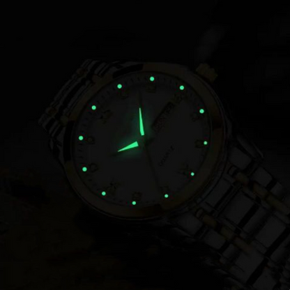 Men's Two-Tone Waterproof Luminous Watch