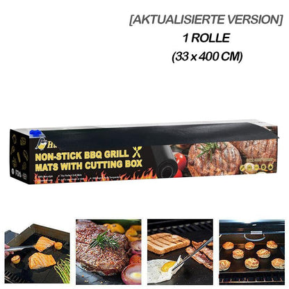 🔥Hirundo non-stick BBQ grill mats with cutting box🔥