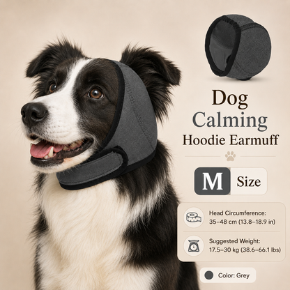 🐶No-Stress Waterproof Dog Ear Muff | Instantly Calm Anxious Dogs, Noise Cancelling Ear Cover for Fireworks & Thunder