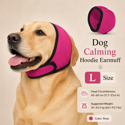 🐶No-Stress Waterproof Dog Ear Muff | Instantly Calm Anxious Dogs, Noise Cancelling Ear Cover for Fireworks & Thunder