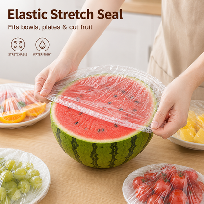 ⏳LAST DAY SALE ONLY $0.059!🔥Disposable Stretch Food Covers for Bowls & Plates