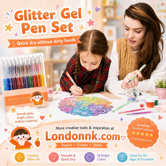 🔥LAST DAY SALE ONLY $9.99!!✨50K+ SOLD!🎁Glitter Gel Pen Set